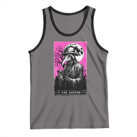 Plague Doctor Tarot Card Tank Top Mysterious Horror Death Occult Satanic - Wonder Print Shop
