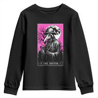 Plague Doctor Tarot Card Youth Sweatshirt Mysterious Horror Death Occult Satanic - Wonder Print Shop