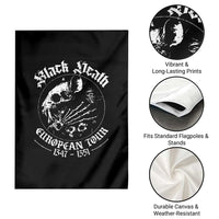Plague Rat Garden Flag Black Death European Tour Medieval History Goth - Wonder Print Shop