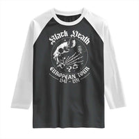 Plague Rat Raglan Shirt Black Death European Tour Medieval History Goth - Wonder Print Shop