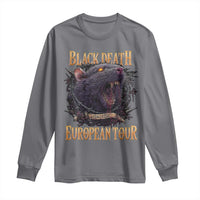 Black Death European Tour Long Sleeve Shirt Plague Rat Medieval History Alternative Art - Wonder Print Shop