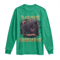 Black Death European Tour Long Sleeve Shirt Plague Rat Medieval History Alternative Art - Wonder Print Shop