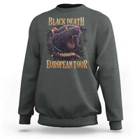 Black Death European Tour Sweatshirt Plague Rat Medieval History Alternative Art - Wonder Print Shop