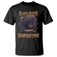Black Death European Tour T Shirt Plague Rat Medieval History Alternative Art - Wonder Print Shop