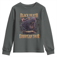Black Death European Tour Youth Sweatshirt Plague Rat Medieval History Alternative Art - Wonder Print Shop