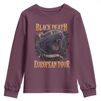 Black Death European Tour Youth Sweatshirt Plague Rat Medieval History Alternative Art - Wonder Print Shop