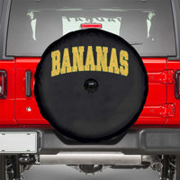 Funny Retro Bananas Spare Tire Cover Vintage Banana Gifts Yellow Varsity - Wonder Print Shop