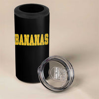 Funny Retro Bananas 4 in 1 Can Cooler Tumbler Vintage Banana Gifts Yellow Varsity - Wonder Print Shop