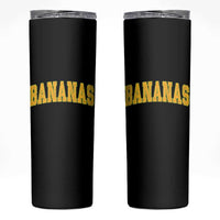 Funny Retro Bananas Skinny Tumbler Vintage Banana Gifts Yellow Varsity - Wonder Print Shop