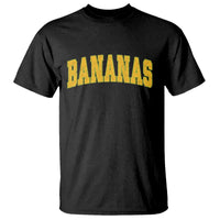 Funny Retro Bananas T Shirt Vintage Banana Gifts Yellow Varsity - Wonder Print Shop