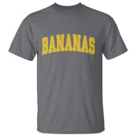 Funny Retro Bananas T Shirt Vintage Banana Gifts Yellow Varsity - Wonder Print Shop