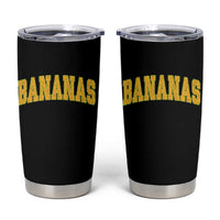 Funny Retro Bananas Tumbler Cup Vintage Banana Gifts Yellow Varsity - Wonder Print Shop