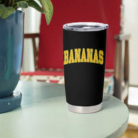 Funny Retro Bananas Tumbler Cup Vintage Banana Gifts Yellow Varsity - Wonder Print Shop