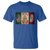 Mexico Flag T Shirt Virgin Mary Mexican American Patriotic Mexican Roots - Wonder Print Shop