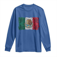 Eagle Mexican Flag Long Sleeve Shirt Aztecs Mexico Heritage Roots - Wonder Print Shop