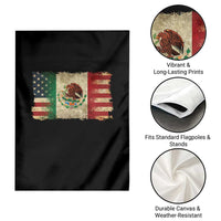 American Mexican Flag Garden Flag Mexico Heritage Mexican Roots - Wonder Print Shop