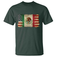 American Mexican Flag T Shirt Mexico Heritage Mexican Roots - Wonder Print Shop