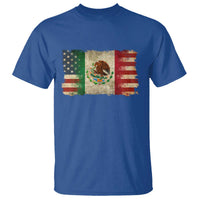 American Mexican Flag T Shirt Mexico Heritage Mexican Roots - Wonder Print Shop