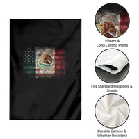Vintage Mexican Flag Garden Flag Eagle Mexico Heritage Mexican Roots - Wonder Print Shop