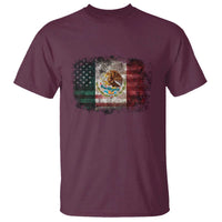 Vintage Mexican Flag T Shirt Eagle Mexico Heritage Mexican Roots - Wonder Print Shop