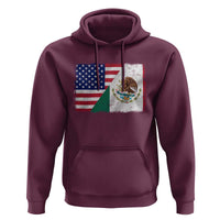 American Mexican Flag Hoodie Mexico Heritage Half Mexican Roots - Wonder Print Shop