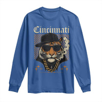 Cincinnati Tiger Long Sleeve Shirt Retro Vintage Mascot Sports Fan - Wonder Print Shop