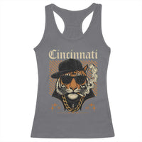 Cincinnati Tiger Racerback Tank Top Retro Vintage Mascot Sports Fan - Wonder Print Shop