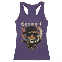 Cincinnati Tiger Racerback Tank Top Retro Vintage Mascot Sports Fan - Wonder Print Shop