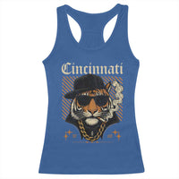 Cincinnati Tiger Racerback Tank Top Retro Vintage Mascot Sports Fan - Wonder Print Shop