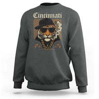 Cincinnati Tiger Sweatshirt Retro Vintage Mascot Sports Fan - Wonder Print Shop