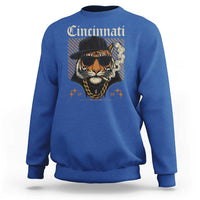 Cincinnati Tiger Sweatshirt Retro Vintage Mascot Sports Fan - Wonder Print Shop