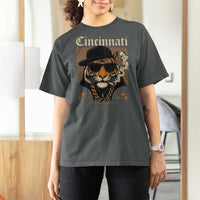 Cincinnati Tiger T Shirt For Women Retro Vintage Mascot Sports Fan - Wonder Print Shop