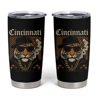 Cincinnati Tiger Tumbler Cup Retro Vintage Mascot Sports Fan - Wonder Print Shop