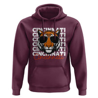 Cincinnati Tiger Hoodie Retro Vintage Novelty Sports Fan - Wonder Print Shop