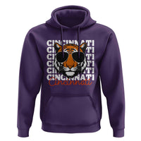 Cincinnati Tiger Hoodie Retro Vintage Novelty Sports Fan - Wonder Print Shop