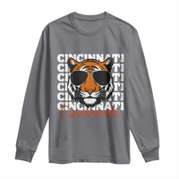 Cincinnati Tiger Long Sleeve Shirt Retro Vintage Novelty Sports Fan - Wonder Print Shop