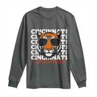 Cincinnati Tiger Long Sleeve Shirt Retro Vintage Novelty Sports Fan - Wonder Print Shop