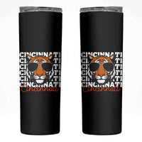 Cincinnati Tiger Skinny Tumbler Retro Vintage Novelty Sports Fan - Wonder Print Shop