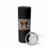 Cincinnati Tiger Skinny Tumbler Retro Vintage Novelty Sports Fan - Wonder Print Shop