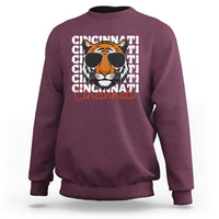Cincinnati Tiger Sweatshirt Retro Vintage Novelty Sports Fan - Wonder Print Shop