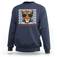 Cincinnati Tiger Sweatshirt Retro Vintage Novelty Sports Fan - Wonder Print Shop