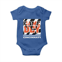 Cincinnati Baby Onesie Retro Vintage Game Dey White Stripes - Wonder Print Shop
