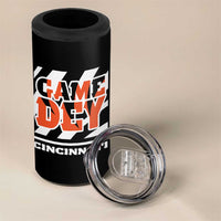 Cincinnati 4 in 1 Can Cooler Tumbler Retro Vintage Game Dey White Stripes - Wonder Print Shop