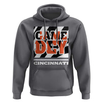 Cincinnati Hoodie Retro Vintage Game Dey White Stripes - Wonder Print Shop