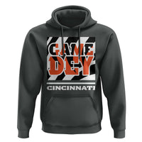 Cincinnati Hoodie Retro Vintage Game Dey White Stripes - Wonder Print Shop