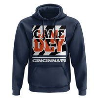 Cincinnati Hoodie Retro Vintage Game Dey White Stripes - Wonder Print Shop