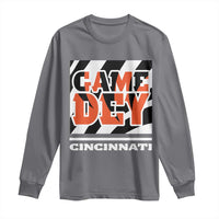 Cincinnati Long Sleeve Shirt Retro Vintage Game Dey White Stripes - Wonder Print Shop