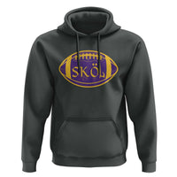 Skol Football Hoodie Retro Nordic Scandinavian Warrior Vikings Axe - Wonder Print Shop