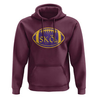 Skol Football Hoodie Retro Nordic Scandinavian Warrior Vikings Axe - Wonder Print Shop
