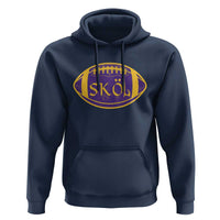 Skol Football Hoodie Retro Nordic Scandinavian Warrior Vikings Axe - Wonder Print Shop